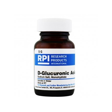 Rpi D-Glucuronic Acid Sodium Salt Monohydrate, 5 G G37400-5.0